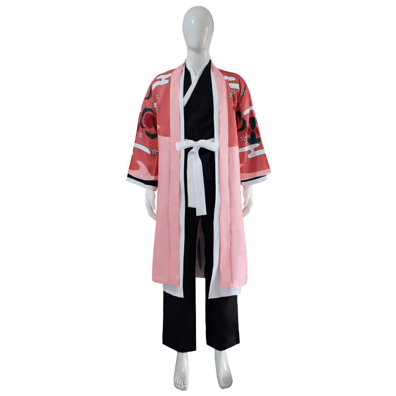 Halloween Death God Eighth Division Captain Kyouraku Shunsui Cosplay Costume Men's Cape Anime Clothing