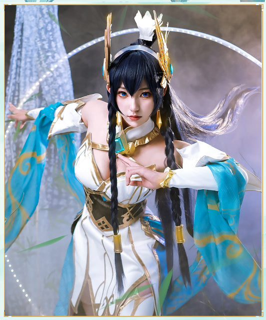 League of Legends Jade Sword Legend: Erelia Blade Girl cosplay costume set for women