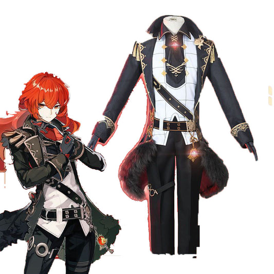 Genshin Impact cos costume Duluk cos game full suit cosplay costume men's clothes wigs shoes sword weapons