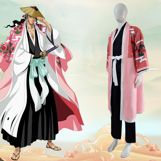 Halloween Death God Eighth Division Captain Kyouraku Shunsui Cosplay Costume Men's Cape Anime Clothing
